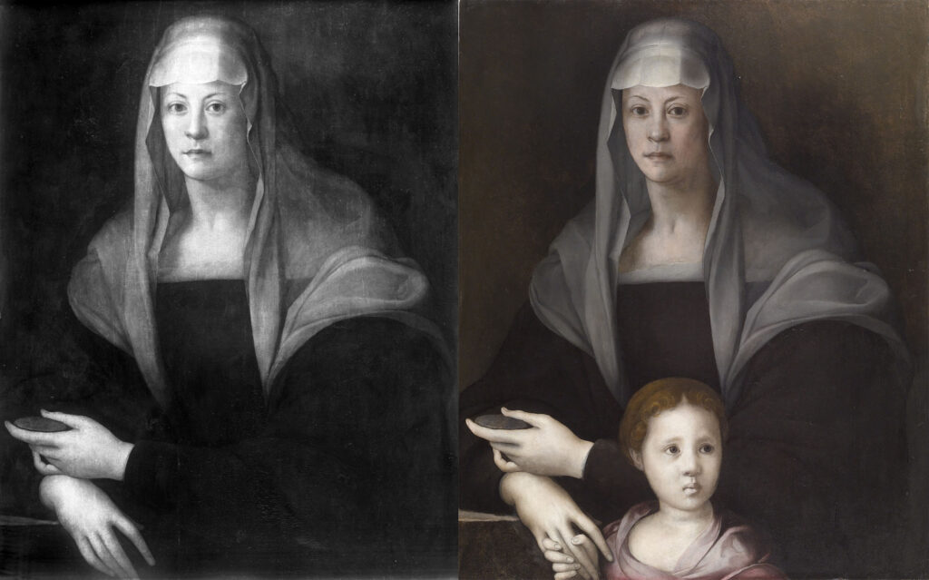 Portrait of Maria Salviati de’ Medici and Giulia de’ Medici