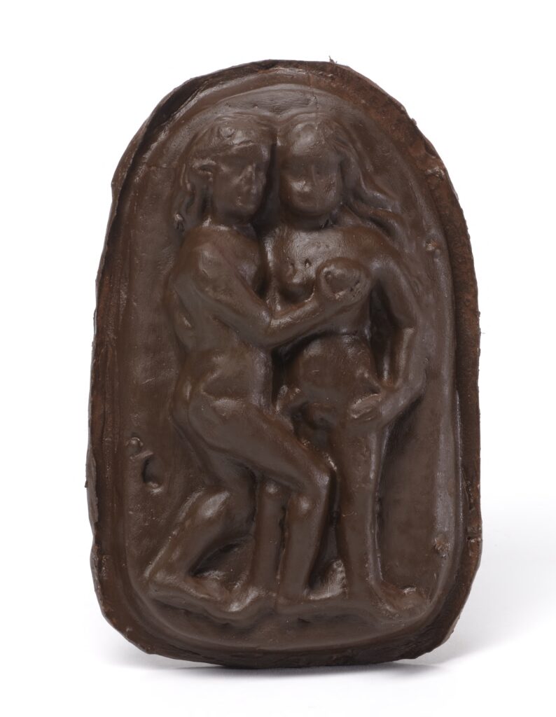 Positive impression of the Gingerbread Mold with Lovers. The Walters Art Museum, acc. no. 48.2329