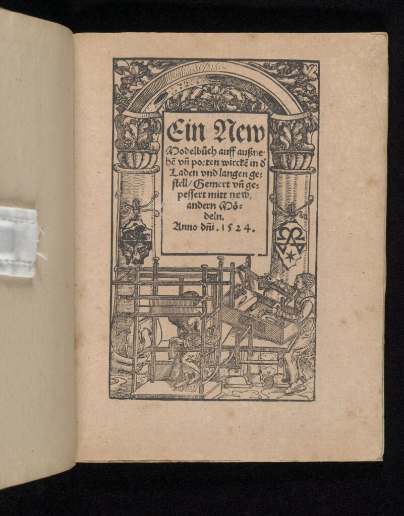 Johann Schönsperger the Younger, as publisher (German, active 1510–1530), Title Page, Ein new Modelbuch, 1524, woodcut, 7 5/16 × 5 3/8 in. (18.5 × 13.6 cm). The Metropolitan Museum of Art, New York, gift of Herbert N. Straus, 1929, acc. no. 29.71(1-31)